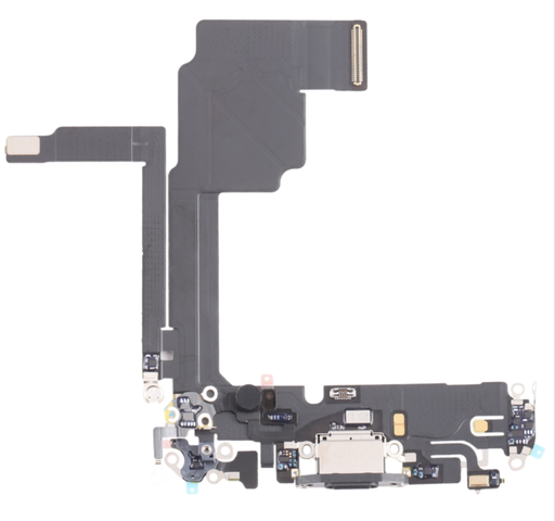 [X4435ライトニングコネクタ｜充電ポート] iPhone 15Pro ドックコネクター 黒  取り外し品