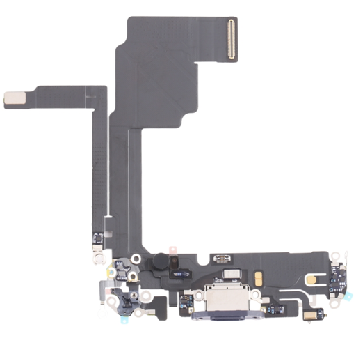 [X4436ライトニングコネクタ｜充電ポート] iPhone 15Pro ドックコネクター 青  取り外し品