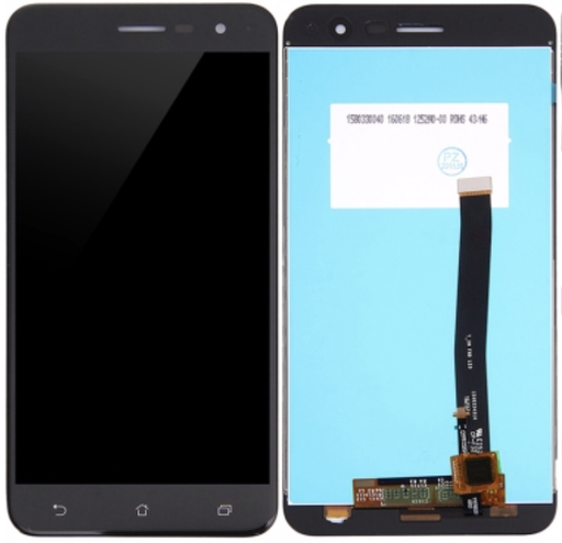 [X3319液晶｜LCD] ASUS ZenFone3 フロントパネル （ZE520KL） 黒｜再生品