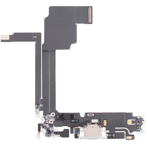 [X4438ライトニングコネクタ｜充電ポート] iPhone 15Pro Max ドックコネクター 白  取り外し品