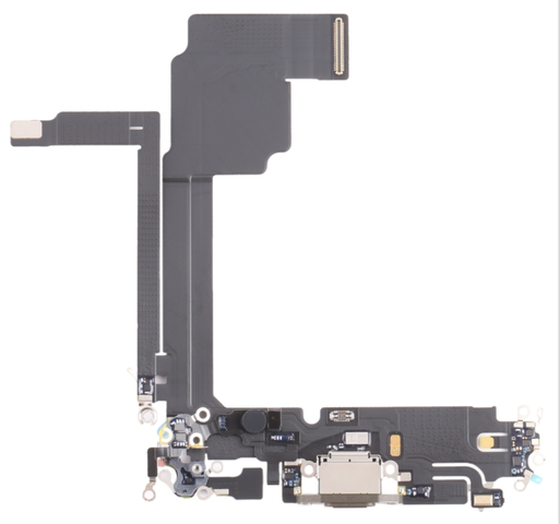 [X4441ライトニングコネクタ｜充電ポート] iPhone 15Pro Max ドックコネクター チタンカラー  取り外し品