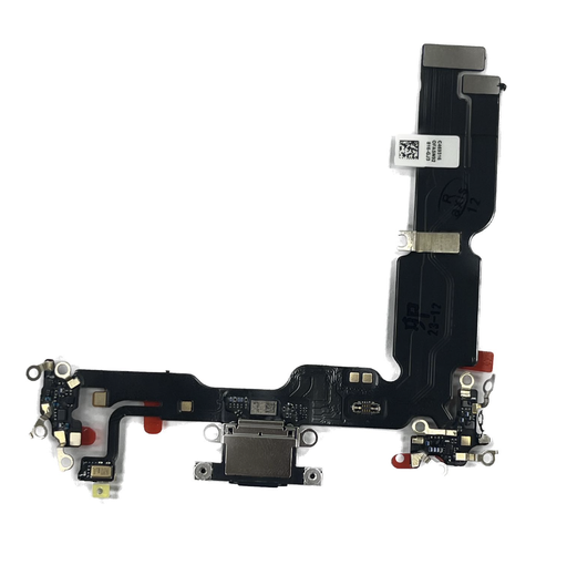 [X4442ライトニングコネクタ｜充電ポート] iPhone 15 Plus ドックコネクター 黒  取り外し品