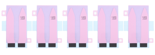 [X4483電池シール] iPhone 15 Plus バッテリーシール 5枚セット