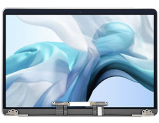 [ M2002 フルLCDスクリーン] （取り寄せ品 ）MacBook Air 13.3 inch A1932 （2018） 液晶 一体型（枠付） 銀 ｜純正組立品