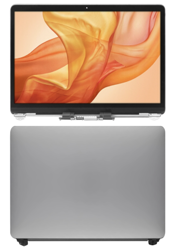 [ M2006 フルLCDスクリーン] （取り寄せ品 ）MacBook Air 13.3 inch  A1932 （2019） 液晶 一体型（枠付） グレー ｜純正組立品
