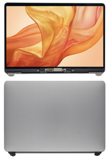[ M2013 フルLCDスクリーン] （取り寄せ品 ）MacBook Air 13.3 inch  M1 A2337 2020 液晶 一体型（枠付） グレー ｜純正組立品