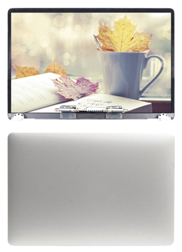 [ M2023 フルLCDスクリーン] （取り寄せ品）MacBook Pro 13.3 inch  A1989 （2018-2019） 液晶 一体型（枠付）  銀 ｜純正組立品
