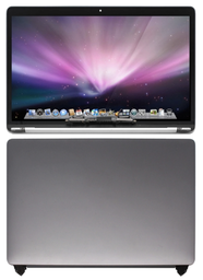 [(取り寄せ品) M2024 フルLCDスクリーン] MacBook Pro 15.4 A1990 (2018) 液晶 一体型(枠付)  グレー