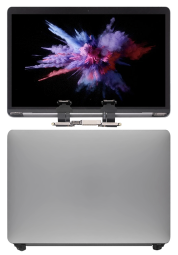 [ M2027 フルLCDスクリーン] （取り寄せ品）MacBook Pro 13 inch A2159 （2019） 液晶 一体型（枠付） グレー ｜純正組立品