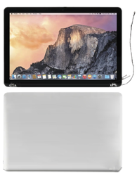 [(取り寄せ品) M2034 フルLCDスクリーン] MacBook Pro 15 inch A1286 (2011-2012) 液晶 一体型(枠付) 銀