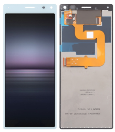 [X4724液晶｜LCD] （取り寄せ品）Xperia 8｜8 Lite フロントパネル 青｜再生品