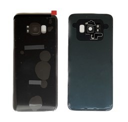 [X3229背面パネル/バッテリーカバー/バックカバー/バックプレート] Galaxy S8 バックパネル 黒