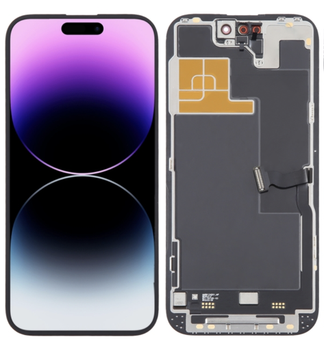 [X4790互換パネル｜液晶] iPhone 14Pro フロントパネル 黒｜互換品（SoftOLED）