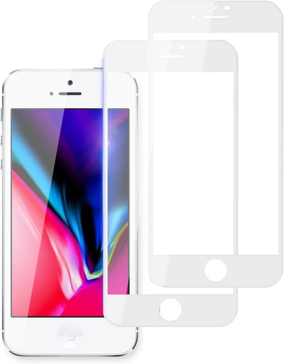 [X2244保護フィルム] iPhone 7G｜8G ガラスフィルム ハード 白