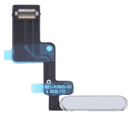 [X4894スリープボタンケーブル] iPad 2022 (第10世代) 電源｜指紋ボタンケーブル 銀