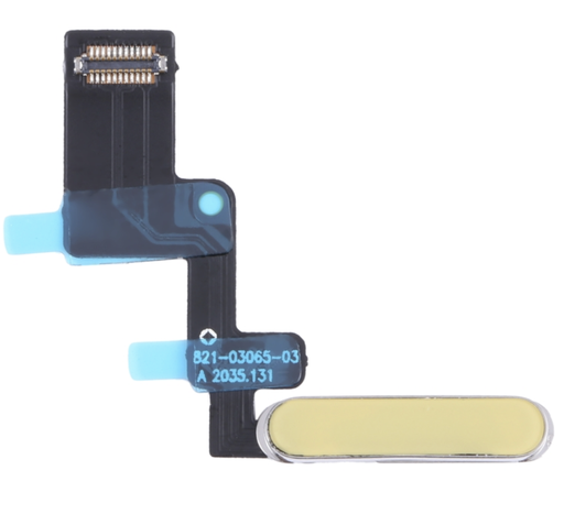 [ X4897 スリープボタンケーブル] （取り寄せ品 ）iPad 2022 （第10世代） 電源｜指紋ボタンケーブル イエロー