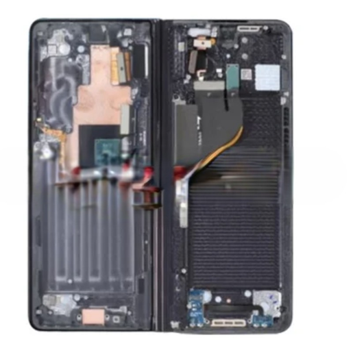 [ X5060 液晶｜LCD] （取り寄せ品 ）Galaxy Z Fold5 フロントパネル（大）フレーム付き 黒 ｜OLED再生品