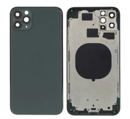 [(取り寄せ品) X5088背面パネル/バッテリーカバー/バックカバー/バックプレート] iPhone 11 Pro Max バックガラス(フレーム一体型) 純正取外品 グリーン