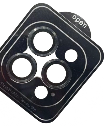 [X5197カメラカバー] （取り寄せ品 ）iPhone 13Pro｜13ProMax カメラレンズ強化ガラス 黒