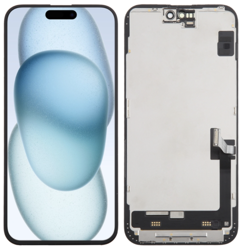[X5200互換パネル｜液晶] iPhone 15 Plus コピーパネル LCD 黒 FHD JK製