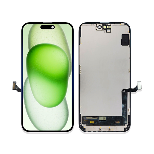 [X5200互換パネル｜液晶] iPhone 15 Plus フロントパネル 黒｜互換品 LCD FHD JK製
