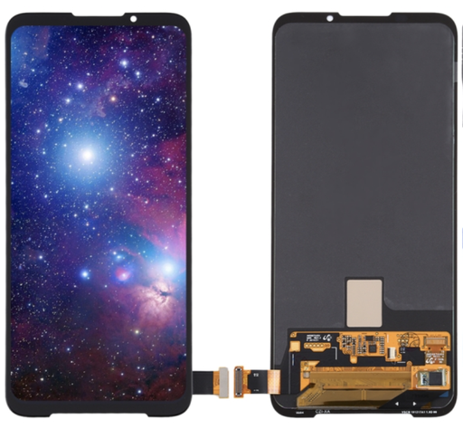 [X5156液晶｜LCD] Xiaomi Black Shark 3 フロントパネル 黒 ｜OLED再生品