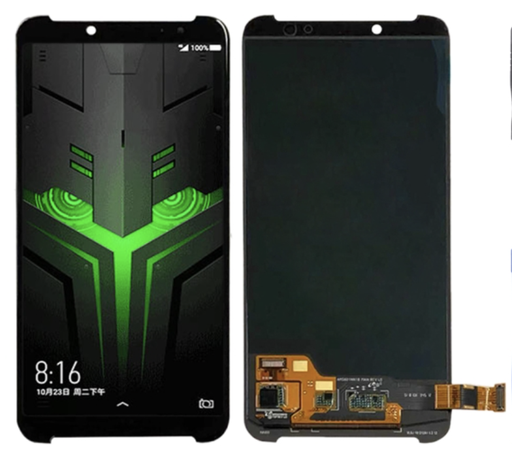 [ X5157液晶｜LCD] （取り寄せ品 ）Xiaomi Black Shark Helo フロントパネル 黒 ｜OLED再生品