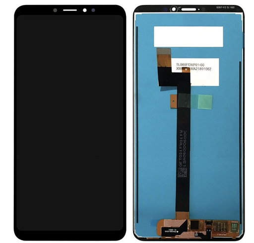 [ X5160液晶｜LCD] （取り寄せ品 ）Xiaomi Mi Max 3 フロントパネル 黒｜再生品