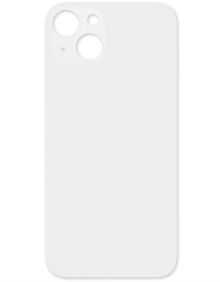 [X5274背面パネル/バッテリーカバー/バックカバー/バックプレート] iPhone 13 バックガラスのみ 白