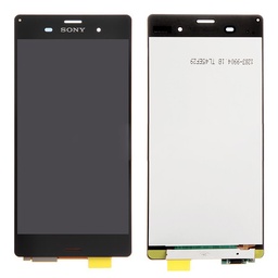 [X5338液晶/LCD] （販促品）Xperia Z3 フロントパネル 黒 コピー品