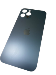 [X5351背面パネル/バッテリーカバー/バックカバー/バックプレート] iPhone 12Pro バックガラスのみ 青