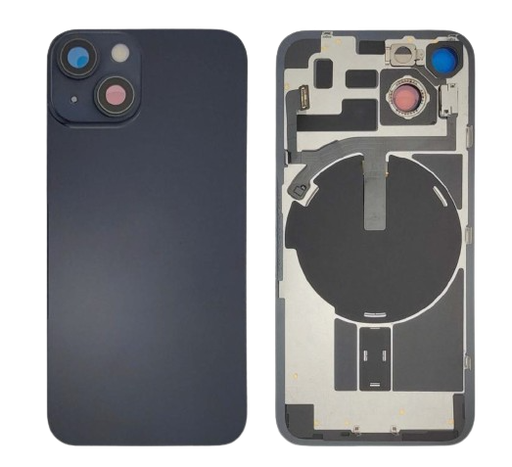 [X5353背面ガラス] iPhone 14 バックガラス 互換品 （レンズ＆MagSafe付き）黒