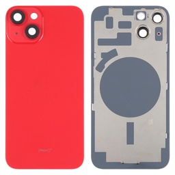 [X5354背面ガラス] iPhone 14 バックガラス 赤（レンズ＆MagSafe付き）