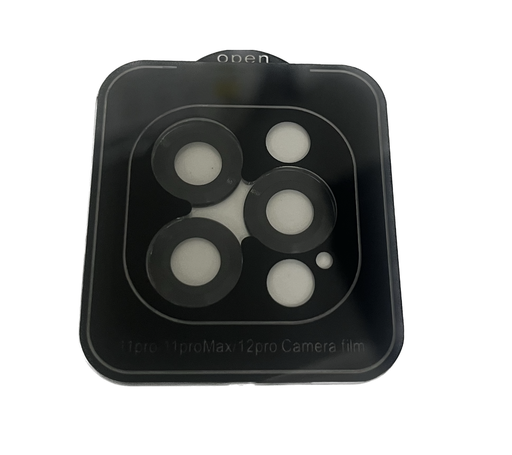 [X5403カメラカバー] iPhone 12Pro カメラレンズ強化ガラス 黒