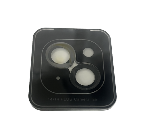 [X5405カメラカバー] （取り寄せ品 ）iPhone 14｜14Plus カメラレンズ強化ガラス 黒