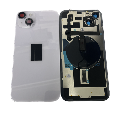 [X5498背面パネル｜バッテリーカバー｜バックカバー] （取り寄せ品）iPhone 14Plus  バックガラス 互換品（レンズ＆MagSafe付き） パープル