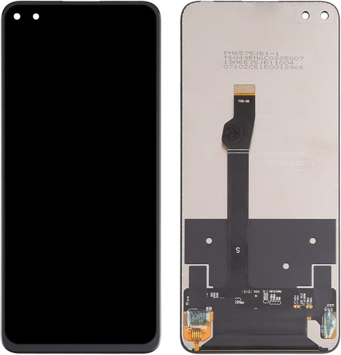 [X5526液晶｜LCD] HUAWEI nova6 フロントパネル 黒｜再生品