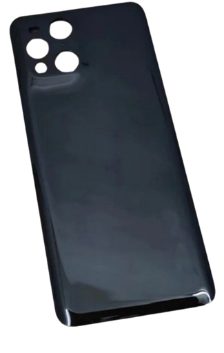 [X5718背面パネル｜バッテリーカバー｜バックカバー] （取り寄せ品 ）OPPO Find X3 Pro バックパネル 黒