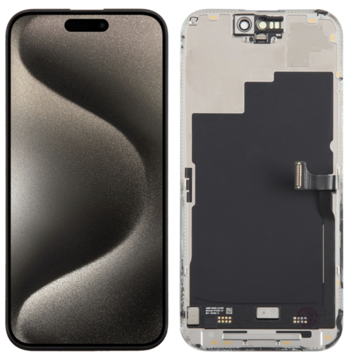 [X5724互換パネル/液晶] iPhone 15Pro フロントパネル 黒｜互換品 LCD HD