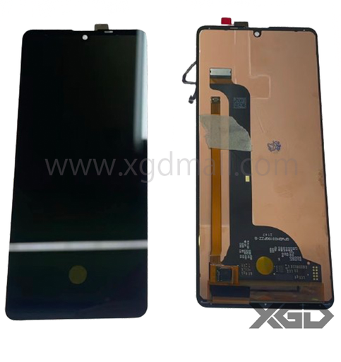 [X5731液晶｜LCD] AQUOS Sense 8 フロントパネル 黒 ｜ 取り外し品