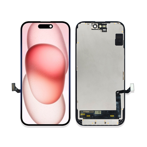 [X5746互換パネル｜液晶] iPhone 15 フロントパネル 黒｜互換品 LCD FHD JK製