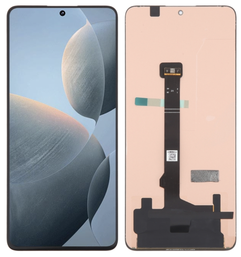 [X5751] Xiaomi POCO X6 PRO 5G グローバル版 フロントパネル 黒 ｜OLED純正組立品