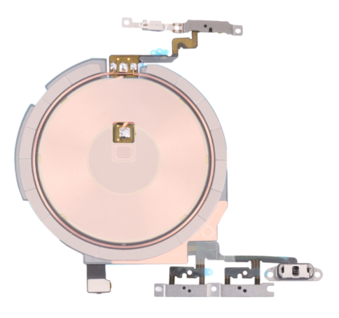 [X5781]  iPhone13 mini Qi充電コイル＆パワーボリュームフレックスケーブル