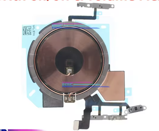 [X5782] iPhone 14Pro Qi充電コイル＆パワーボリュームフレックスケーブル