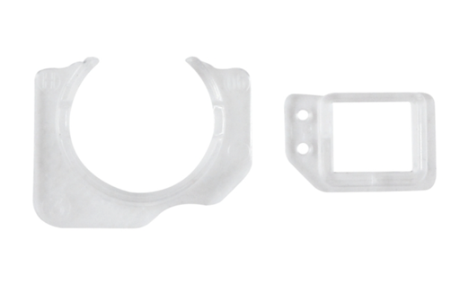 [X2729プラスチックパーツ] iPhone 6G｜6P インカメラリング+近接センサーブラケット 100個セット