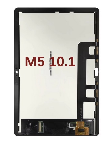 [X5850液晶｜LCD] （取り寄せ品 ）HUAWEI MediaPad M5 lite 10.1 （BAH2-L09） フロントパネル 黒 ｜純正組立品