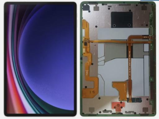 [X5857液晶｜LCD] （取り寄せ品 ）Galaxy Tab S9 フロントパネル 黒 ｜OLED再生品