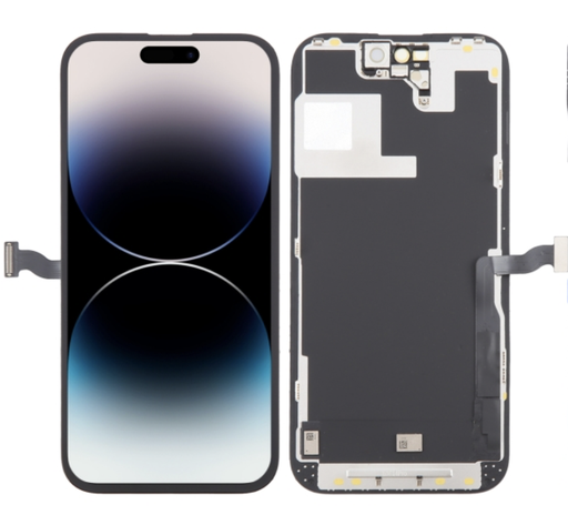 [X5881互換パネル｜液晶] iPhone 14 Pro コピーパネル LCD 黒 FHD JK製