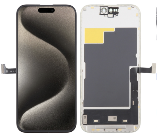 [X5882互換パネル｜液晶] iPhone 15Pro コピーパネル LCD 黒 FHD JK製