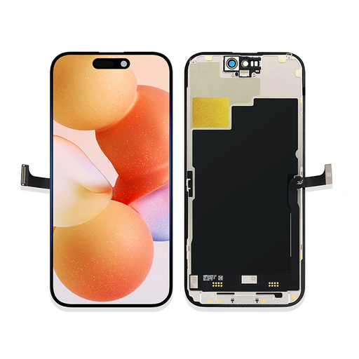 [X5882互換パネル｜液晶] iPhone 15Pro フロントパネル 黒｜互換品 LCD FHD JK製